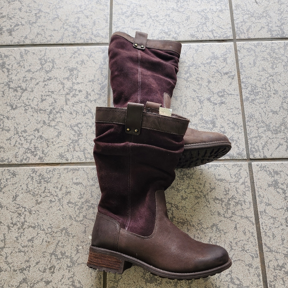 UGG Bruckner Water Resistant Slouch Boot In Stout Leather